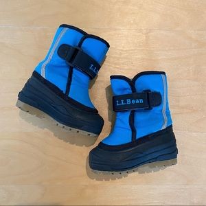 LL Bean toddler boys blue black Northwoods’ snow boots size 5